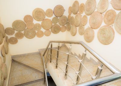 Stairs leading to the Cafeteria